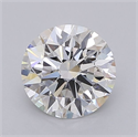 Lab Grown Diamond 1.55 Carats, Round with Ideal Cut, F Color, VVS2 Clarity and Certified by IGI