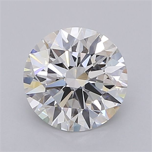 Picture of Lab Grown Diamond 1.55 Carats, Round with Ideal Cut, F Color, VVS2 Clarity and Certified by IGI
