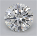 Natural Diamond 4.51 Carats, Round with Excellent Cut, J Color, SI2 Clarity and Certified by GIA