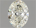 Natural Diamond 0.90 Carats, Oval with  Cut, J Color, VVS2 Clarity and Certified by GIA