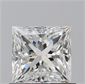 Natural Diamond 0.80 Carats, Princess with  Cut, H Color, VS2 Clarity and Certified by GIA