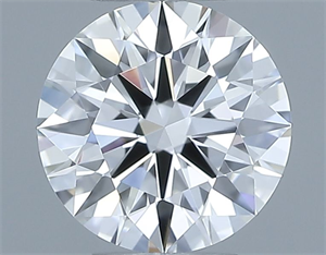 Foto Diamante Natural 0.57 quilates, Redondo , Color E, claridad IF y certificado GIA de
