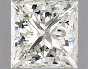 Picture of Natural Diamond 1.01 Carats, Princess with  Cut, L Color, VS1 Clarity and Certified by GIA