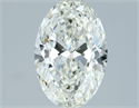 Natural Diamond 1.33 Carats, Oval with  Cut, I Color, VVS2 Clarity and Certified by IGI