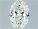 Natural Diamond 1.33 Carats, Oval with  Cut, I Color, VVS2 Clarity and Certified by IGI