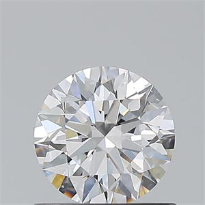 Picture of Natural Diamond 0.72 Carats, Round with Excellent Cut, D Color, VS2 Clarity and Certified by GIA