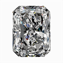 Natural Diamond 0.41 Carats, Radiant with  Cut, D Color, VVS2 Clarity and Certified by GIA