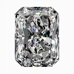 Picture of Natural Diamond 0.41 Carats, Radiant with  Cut, D Color, VVS2 Clarity and Certified by GIA