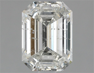 Foto Diamante Natural 1.83 quilates, Esmeralda , Color H, claridad SI2 y certificado HRD de