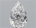 Natural Diamond 2.01 Carats, Pear with  Cut, D Color, SI2 Clarity and Certified by GIA