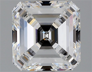 Picture of Natural Diamond 2.01 Carats, Asscher with  Cut, E Color, VVS1 Clarity and Certified by GIA