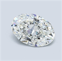 Natural Diamond 1.01 Carats, Oval with  Cut, H Color, VS2 Clarity and Certified by GIA