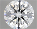 Lab Grown Diamond 1.01 Carats, Round with Ideal Cut, D Color, VVS1 Clarity and Certified by IGI