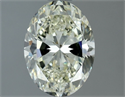 Natural Diamond 1.21 Carats, Oval with  Cut, K Color, VVS2 Clarity and Certified by IGI