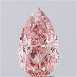 Picture of Lab Grown Diamond 2.09 Carats, Pear with  Cut, Fancy Vivid Pink Color, VS1 Clarity and Certified by IGI