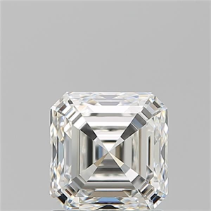 Picture of Natural Diamond 1.51 Carats, Asscher with  Cut, I Color, VVS1 Clarity and Certified by GIA