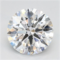 Lab Grown Diamond 2.14 Carats, Round with Ideal Cut, D Color, IF Clarity and Certified by IGI