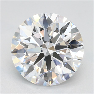 Picture of Lab Grown Diamond 2.14 Carats, Round with Ideal Cut, D Color, IF Clarity and Certified by IGI