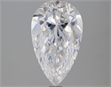 Diamante Natural 2.50 quilates, De pera , Color D, claridad VVS2 y certificado GIA