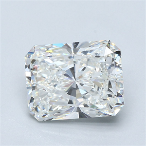 Foto Diamante Natural 3.54 quilates, Radiante , Color H, claridad VVS2 y certificado GIA de