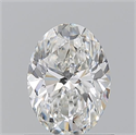 Natural Diamond 0.90 Carats, Oval with  Cut, G Color, VVS1 Clarity and Certified by GIA