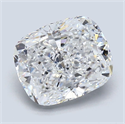 Natural Diamond 3.01 Carats, Cushion with  Cut, D Color, VVS2 Clarity and Certified by GIA