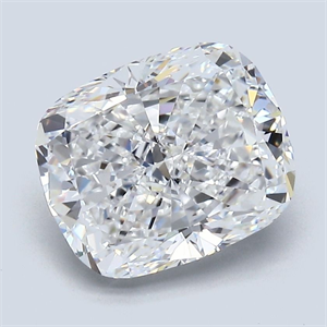 Picture of Natural Diamond 3.01 Carats, Cushion with  Cut, D Color, VVS2 Clarity and Certified by GIA