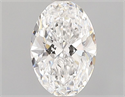 Diamante Natural 0.52 quilates, Ovalado , Color E, claridad VVS2 y certificado GIA
