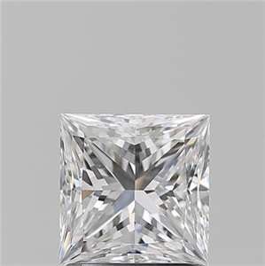 Foto Diamante Natural 1.50 quilates, Princesa , Color D, claridad SI1 y certificado GIA de