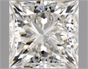 Natural Diamond 1.01 Carats, Princess with  Cut, I Color, SI1 Clarity and Certified by GIA