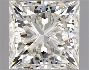 Picture of Natural Diamond 1.01 Carats, Princess with  Cut, I Color, SI1 Clarity and Certified by GIA