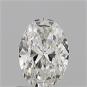 Natural Diamond 0.72 Carats, Oval with  Cut, F Color, SI1 Clarity and Certified by GIA