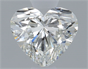Natural Diamond 0.40 Carats, Heart with  Cut, I Color, VVS2 Clarity and Certified by GIA