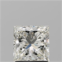 Natural Diamond 1.52 Carats, Princess with  Cut, K Color, VS2 Clarity and Certified by GIA