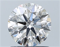 Natural Diamond 0.90 Carats, Round with Excellent Cut, I Color, SI2 Clarity and Certified by GIA