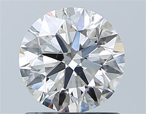 Picture of Natural Diamond 0.90 Carats, Round with Excellent Cut, I Color, SI2 Clarity and Certified by GIA