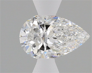 Picture of Natural Diamond 0.58 Carats, Pear with  Cut, D Color, SI1 Clarity and Certified by GIA