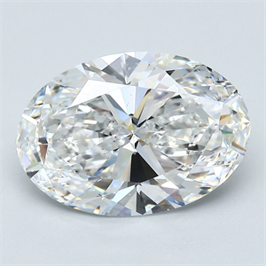 Picture of Natural Diamond 4.02 Carats, Oval with  Cut, E Color, SI1 Clarity and Certified by GIA