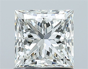 Picture of Natural Diamond 1.03 Carats, Princess with  Cut, H Color, VS1 Clarity and Certified by GIA