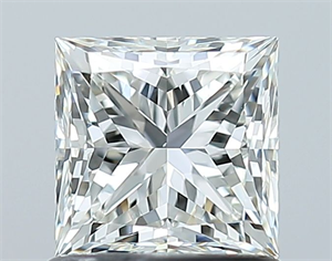 Picture of Natural Diamond 1.03 Carats, Princess with  Cut, H Color, VS1 Clarity and Certified by GIA