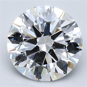 Picture of Natural Diamond 3.03 Carats, Round with Excellent Cut, E Color, SI2 Clarity and Certified by GIA