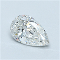 Natural Diamond 1.70 Carats, Pear with  Cut, G Color, SI1 Clarity and Certified by GIA