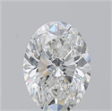 Natural Diamond 1.20 Carats, Oval with  Cut, G Color, SI2 Clarity and Certified by GIA
