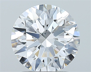 Picture of Natural Diamond 1.73 Carats, Round with Excellent Cut, D Color, VVS1 Clarity and Certified by GIA