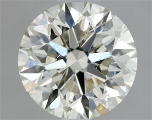 Picture of Natural Diamond 1.50 Carats, Round with Excellent Cut, J Color, SI2 Clarity and Certified by IGI