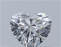 Natural Diamond 0.31 Carats, Heart with  Cut, D Color, VS1 Clarity and Certified by GIA