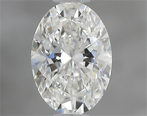 Picture of Natural Diamond 0.55 Carats, Oval with  Cut, H Color, VS2 Clarity and Certified by GIA