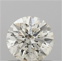 Natural Diamond 0.70 Carats, Round with Very Good Cut, L Color, SI2 Clarity and Certified by IGI
