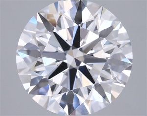Picture of Lab Grown Diamond 3.02 Carats, Round with Ideal Cut, D Color, VVS2 Clarity and Certified by IGI