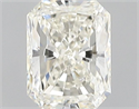 Natural Diamond 0.70 Carats, Radiant with  Cut, K Color, VVS2 Clarity and Certified by GIA
